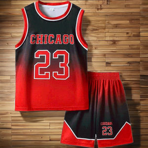 Conjunto de Uniforme de Baloncesto Personalizado para Hombre, Secado Rápido, Sin Mangas, Transpirable, Ropa Deportiva 100% Poliéster, para Todas las Temporadas, con Nombre de Equipo Personalizado - Product Image 3