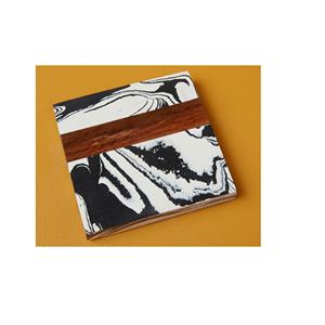 Classic Style Round Natural <b>Marble</b> and Wooden Free <b>Coasters</b> Blanks Factory Customized Size and Shape <b>Coasters</b> - Product Image 1