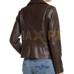 MAXFIT ENTERPRISES-Chaquetas profesionales de cuero hechas a mano para mujer, ropa cómoda de lona portátil de color sólido - Product Image 2