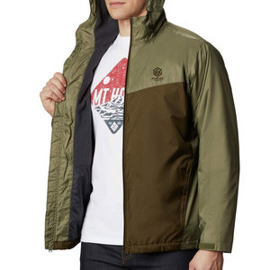 Diseña Tu Propia Chaqueta Cortavientos de Invierno con Capucha de Lona Personalizada, Talla Grande, con Logotipo Frontal - Product Image 3