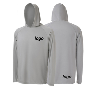 Automne hiver OEM ODM personnalisé brodé fermeture éclair imperméable polaire couleur unie hommes sweats à capuche avec masque - Product Image 1