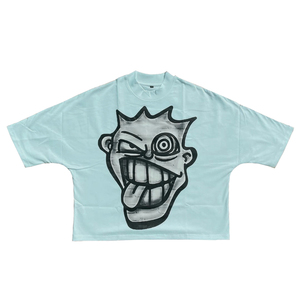 เสื้อยืดครอปไซส์ใหญ่พิเศษสำหรับผู้ชายเสื้อยืดไหล่ปล่อยพอดีตัวเสื้อยืดแนวสตรีทเสื้อยืดผ้าฝ้าย100% ผู้ชาย2025 - Product Image 4