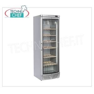TechnoChef COOL HEAD, Vinoteca de Acero Inoxidable con Puerta de Vidrio, Capacidad de 350L, Rango de Temperatura +7/+18C, Modelo TWS400 - Product Image 1