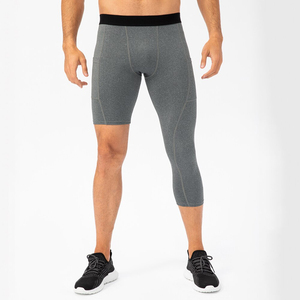 Pantalones Cortos de Compresión Personalizados para Hombre, Cintura Elástica, Largura hasta el Tobillo, Secado Rápido, Spandex/Nylon Elástico 120g, Detección de Agujas, Gimnasio, Fitness - Product Image 6