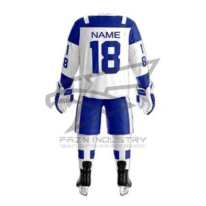 Uniforme de hockey sobre hielo Venta al por mayor Impresión sublimada Equipo profesional Jersey Set Suministro directo de fábrica - Product Image 2