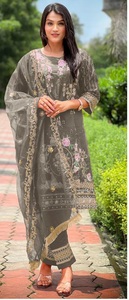 Traje paquistaní de nuevo diseñador Traje DE TRABAJO bordado original Colección Stitch - Product Image 3