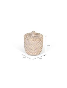 Round <b>rattan</b> <b>box</b> with lid Handmade <b>Storage</b> <b>Box</b> Eco-Friendly Natural Home and Home Decor Wholesale from Vietnam - Product Image 2