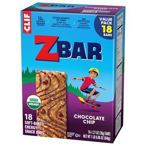 Clif Zbar - Barres énergétiques moelleuses aux pépites de chocolat - Collations pour enfants (paquet de 18) - Product Image 6