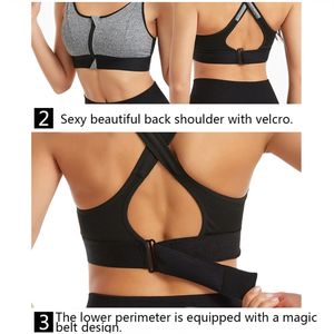 สปอร์ตบราสำหรับผู้หญิงบราสำหรับใส่ออกกำลังกายมีซิประบายอากาศได้ดีโลโก้ด้านหน้า - Product Image 6