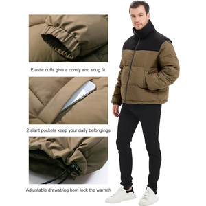 Chaqueta Acolchada para Hombre, Ropa de Abrigo Aislante de Invierno, Diseñada para Uso Urbano, Comodidad al Aire Libre y Uso Diario - Product Image 3