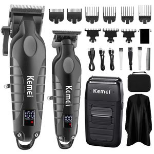 Set Profesional de Cortapelos Inalámbricos para Hombre, Afeitadora Eléctrica Recargable para Barba, Batería de Larga Duración para Barberos Profesionales - Product Image 2