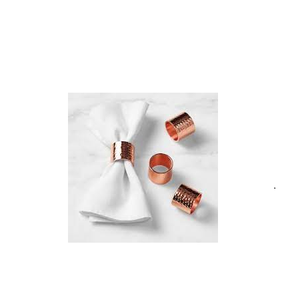 Soporte de anillo para servilletas de cobre, Decoración de mesa, soporte para servilletas, corona, boda, oro, hecho a mano, brillante y pulido - Product Image 6