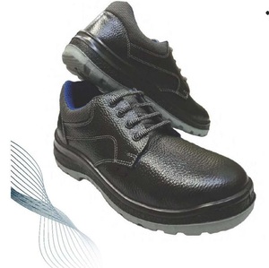 Chaussures de sécurité vintage élégantes pour hommes en cuir pleine fleur, embout en acier, antidérapantes, anti-perforation, antistatiques, isolation électrique - Product Image 1