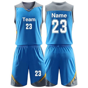 Uniforme de baloncesto de alta calidad personalizado 100% poliéster, precio bajo, ropa deportiva más vendida, ropa de equipo impresa en estilo de conjuntos - Product Image 3