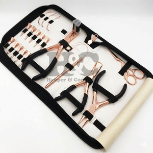 HOOPER COMPANY Professional Top Ranking Commercial Use Stainless Steel Micro Breads Hair Extension Pliers Kit Loop <b>Hook</b> <b>Tools</b> - Product Image 3