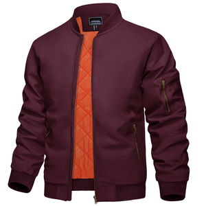 Blouson coupe-vent personnalisé pour hommes, vêtement de ville extérieur décontracté avec fermeture à glissière, blouson d'aviateur imperméable pour l'hiver - Product Image 6