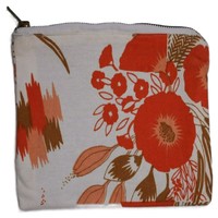 Pochette de maquillage matelassée durable SKVT INDIA, motif floral personnalisé, fermeture éclair simple, mini trousse de toilette, sac cadeau pour femme