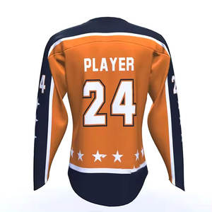 Maillot de hockey sur glace personnalisé de haute qualité pour adultes, respirant, 100% polyester, écologique, vêtements d'équipe - Product Image 4