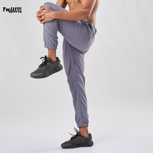 Pantalon décontracté d'affaires pour homme TWILLSPORTS 2026, nouvelle collection été, noir/gris, léger, coupe droite, en toile, avec cordon de serrage, pour l'extérieur, vente en gros - Product Image 5