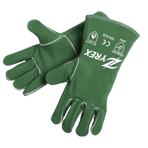 Gants de soudage en cuir de vachette de qualité professionnelle Paume renforcée Résistants à la chaleur Gants de sécurité industriels - Product Image 5