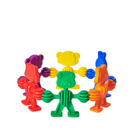 Plástico TPR Flexible y Suave U.S.L. Juguetes Educativos para Niños de 0 a 24 Meses, Set de 72 Piezas con Temática Animal, Colores Ecológicos, Cognitivo TW