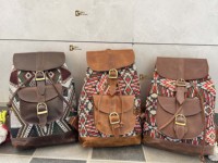 Nouveau sac à dos en cuir véritable fait main unisexe multi-usages, capacité 24L, design en cuir véritable, vente en gros, produit en vrac