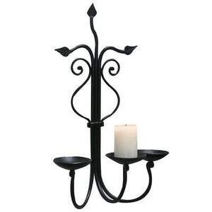 Iluminación Decoración Candelabro Hogar Hotel Boda Evento Portavelas usado Acabado oxidado Portavelas Montado en la pared - Product Image 2