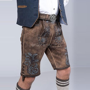 Nouveau design élégant pour hommes, shorts bavarois décontractés en cuir uni, fabrication sur mesure, qualité supérieure, respirant, séchage rapide - Product Image 5