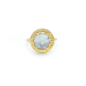 Anillo de piedra lunar de arcoíris de lujo de la mejor calidad, joyería hecha a mano para un aspecto elegante y moderno disponible para la venta desde India - Product Image 2