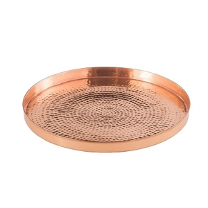 ถาดสำหรับตกแต่งโต๊ะกาแฟแบบ Ottoman ถาดโลหะแบบทันสมัยถาดทองแดงดีไซน์แบบตอก - Product Image 1