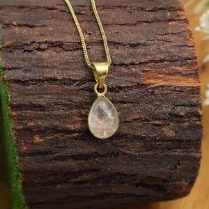 Collier avec pendentif en forme de fleur vintage en diamant HARI OM CREATIONS, certifié IGI, taille 9x12 mm, laiton plaqué rhodium, bijoux en gros - Product Image 4