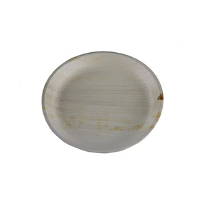 Assiettes rondes biodégradables de meilleure qualité en feuilles de palmier de différentes tailles pour le service des aliments lors des célébrations et événements de mariage - Product Image 5