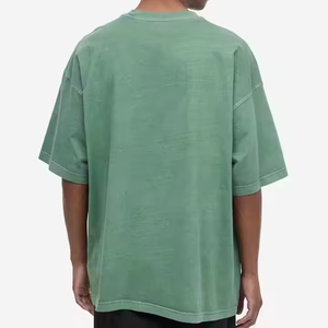 Wholesale Oversized <b>Short</b> <b>Sleeve</b> Washed T <b>Shirt</b> Customized Puff Print Crew Neck T <b>Shirts</b> Heavyweight <b>Men</b> Casual T-<b>shirts</b> - Product Image 3