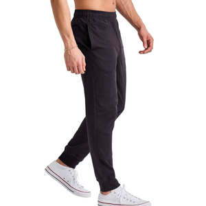 men's pants washed Heavyweight Custom Color Winter Loose Fit Men Jogger Pants Breathable Sweatpants With Pocket Trouser OEM - Product Image 4