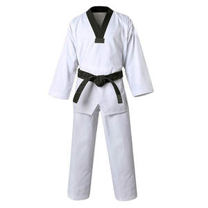 Uniformes de Taekwondo Personalizados de Alta Calidad para Hombre con Logotipo Personalizado, Ropa de Artes Marciales de Algodón Transpirable de Secado Rápido - Product Image 1