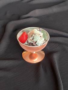 Bol à crème glacée en cuivre luxueux vaisselle bol de service alimentaire pour la maison cuisine restaurant décoratif table dessert fruits bol - Product Image 4