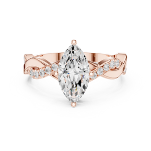 แหวนเจ้าสาวสไตล์อินเดีย10k ประดับด้วยหิน - Product Image 2