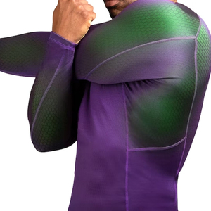 MMA Rash Guard Vente en gros BJJ Spandex Sublimation personnalisée Manches complètes Respirant Séchage rapide Rash Guard pour hommes - Product Image 4