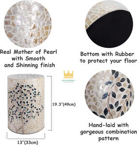 Taburete de nácar de alta calidad, con incrustaciones de mesa auxiliar MOP, mesa de centro para muebles para el hogar de Vietnam - Product Image 5