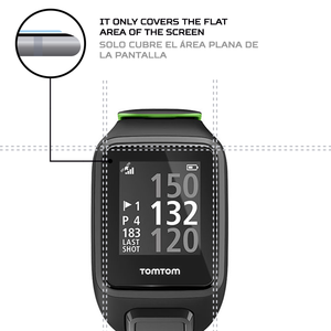 ฟิล์มกันรอยหน้าจอสมาร์ทวอทช์ ANTISHOCK สำหรับเคส TomTom Golfer 2 พรีเมียมพร้อมคุณสมบัติป้องกันการกระแทก - Product Image 4