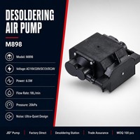 Pompe à air à diaphragme JD M898 6,5W 18L/min 20kPa pour station de dessoudage à air chaud OEM