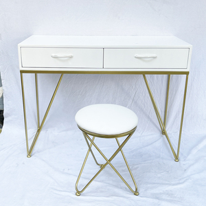 Contemporary Folding Dressing <b>Table</b> <b>Chair</b> with V-Shape Base-GTD013 - Product Image 5