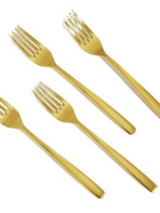 Tenedor de metal dorado con logotipo personalizado para restaurante, hotel, uso doméstico a bajo precio de la India - Product Image 3