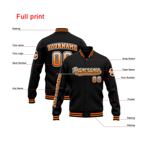 Premium Wool Leather <b>Varsity</b> <b>Jacket</b> for Events with Custom Embroidery and Stand Collar for Group Branding - Product Image 2