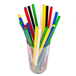 Productos más vendidos 2025 Individual envuelto PP plástico burbuja té batido Boba beber pajitas desechables - Product Image 1