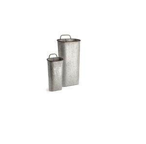 Macetas colgantes para decoración de jardín al aire libre redondas galvanizadas de Metal, maceta con soporte de anillo de hierro, maceta colgante de pared, soporte de flores - Product Image 6