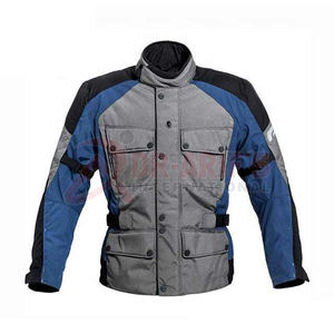 Blouson de moto de randonnée imperméable avec logo personnalisé Blouson de moto de randonnée Cordura imperméable à l'eau Équipement d'équitation d'aventure - Product Image 1