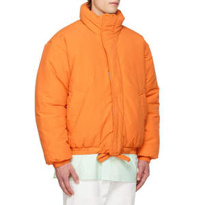 Latest Design Men's Outdoor Hooded Windproof Puffer Jacket Breathable <b>Winter</b> Cotton with Stand Collar Canvas Material - Product Image 4