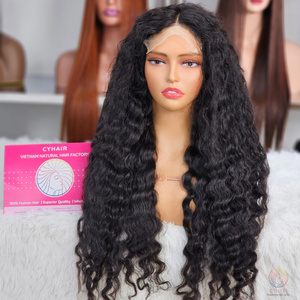 13X4 Transparent for <b>Lace</b> <b>Front</b> <b>Wig</b> Water Wave Straight Human Hair 24 Inches 100% Virgin Raw Hair Good Quality - Product Image 1