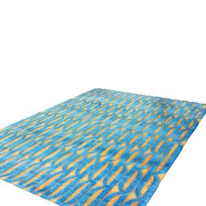 Alfombras de Área Anudadas a Mano de Seda India y Bambú, Elegantes y Lujosas, con Patrón Abstracto Moderno - Product Image 3